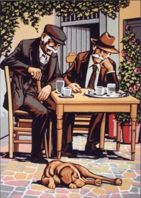 Art 1811C παππούδες σε καφενείο