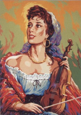 Art 921C τσιγγάνα με βιολί